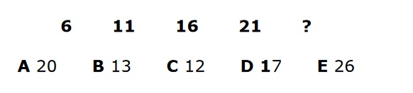 number series cogat grade 7