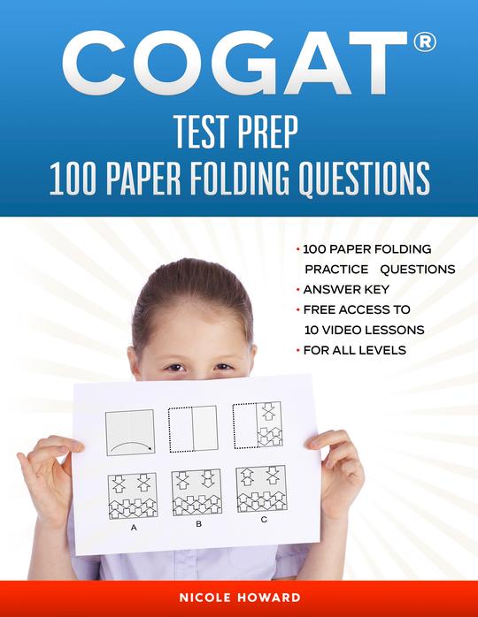 cogat test prep 100 paper folding questions